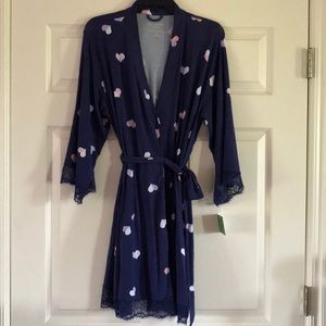 Xs/s Kate spade hearts robe navy